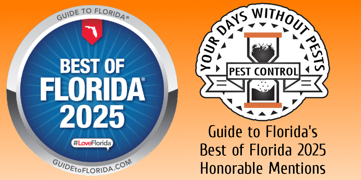 Best of Florida 2025 award badge from Pest and Lawn Americas